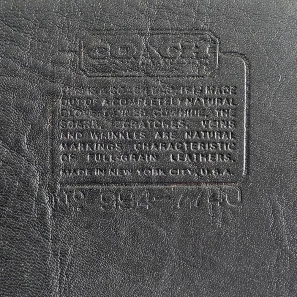 Coach Vintage (Pre-'89) NYC Large Zip Top Folio, Glove Tanned Leather